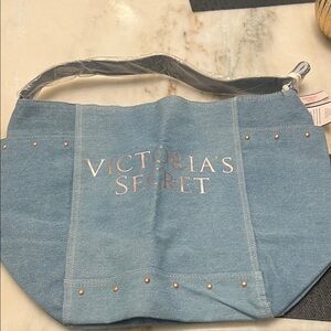 Victoria's Secret Light Blue Denim Shoulder Bag